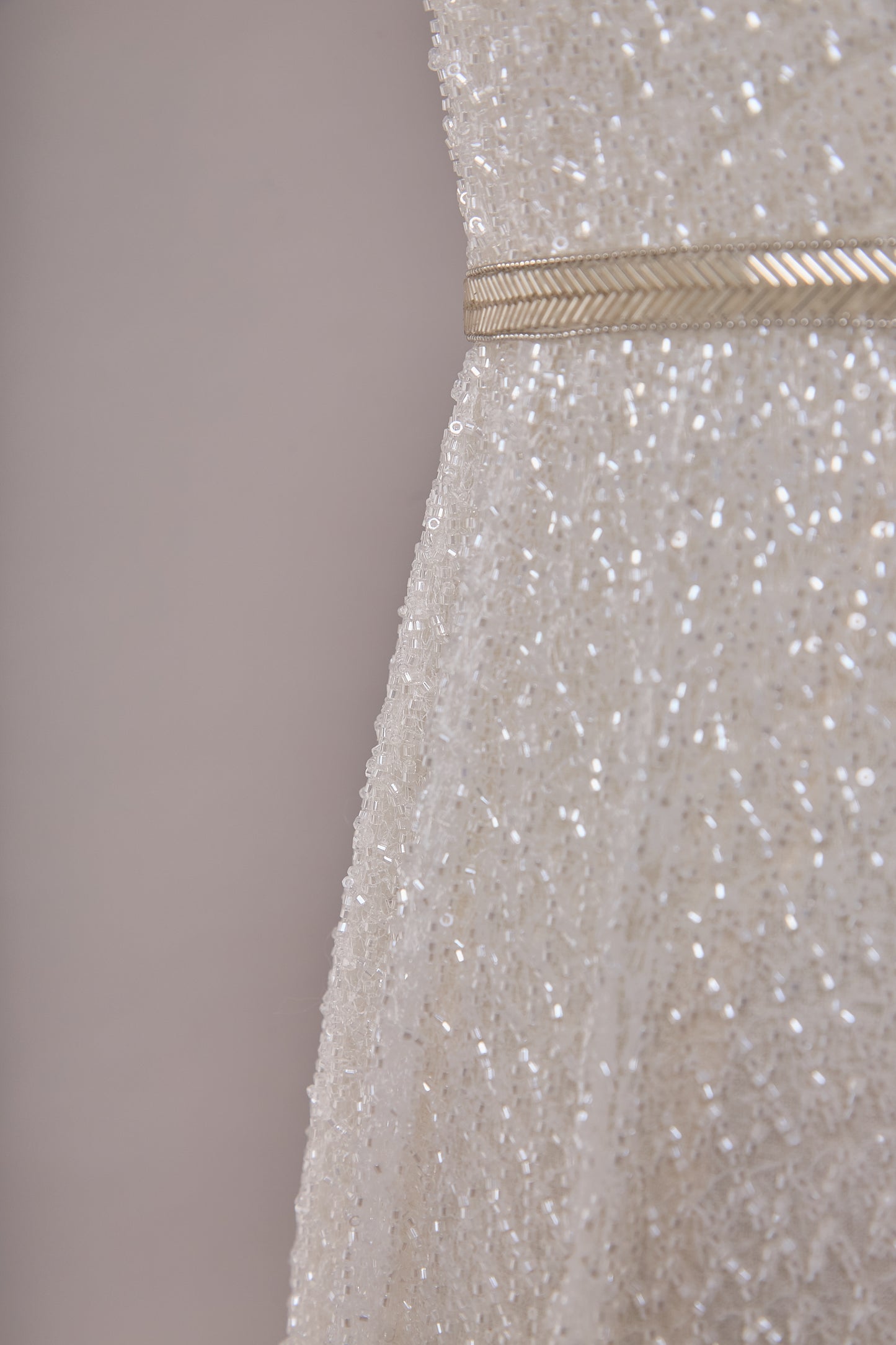 S0663 - Embroidered Lace with Beads