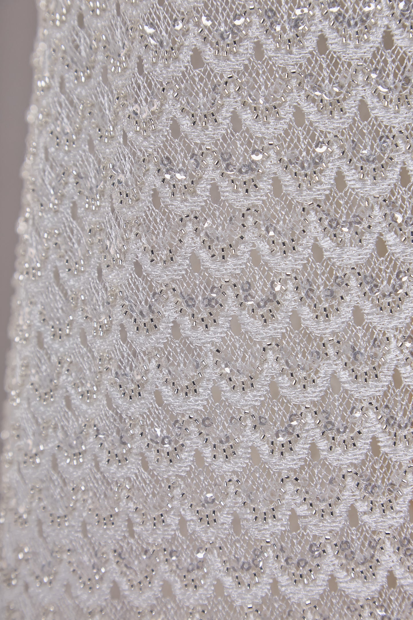 S0661 - Embroidered Tulle with Sequins and Beads