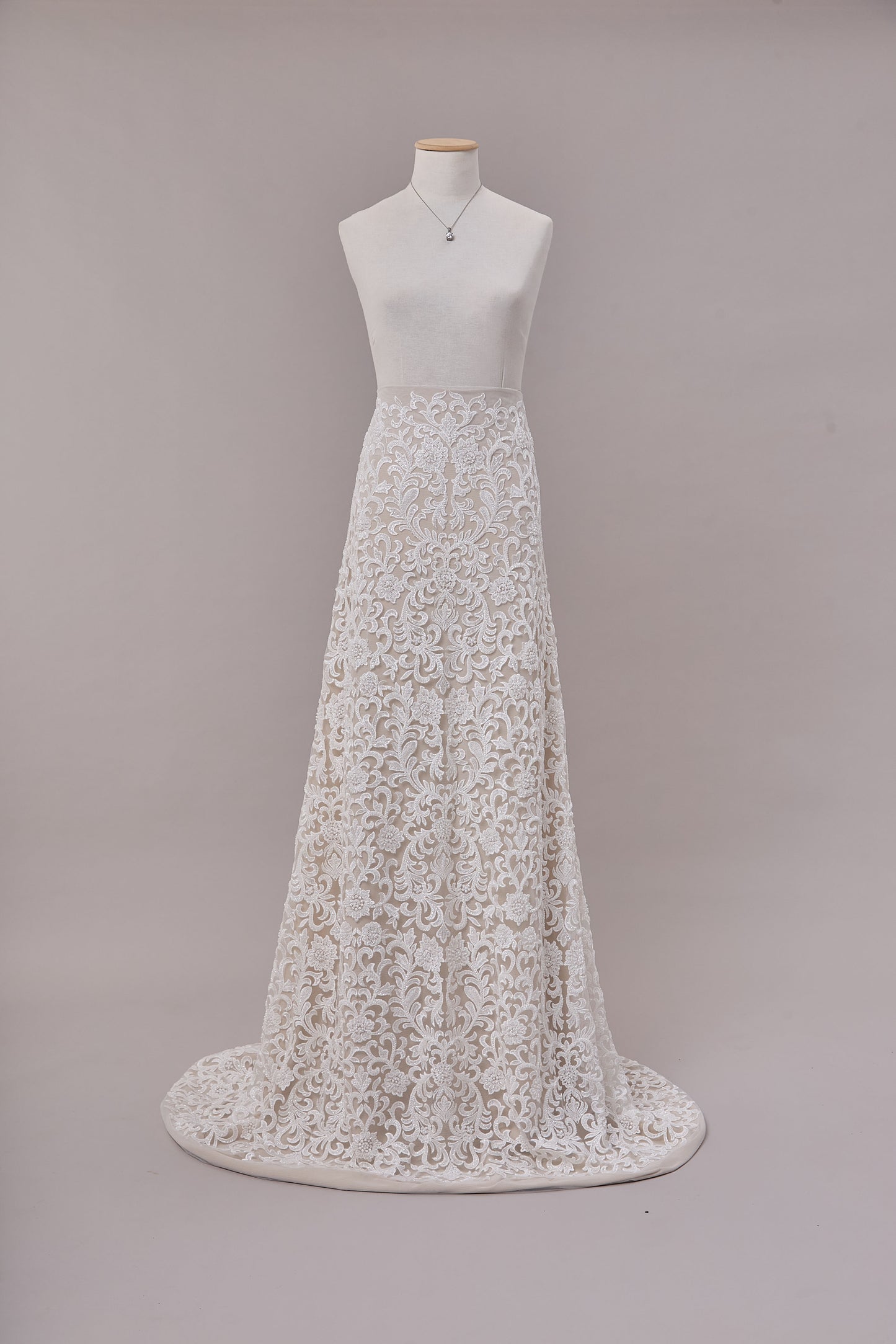 S0660 - Embroidered Tulle with Sequins, Beads and Pearls