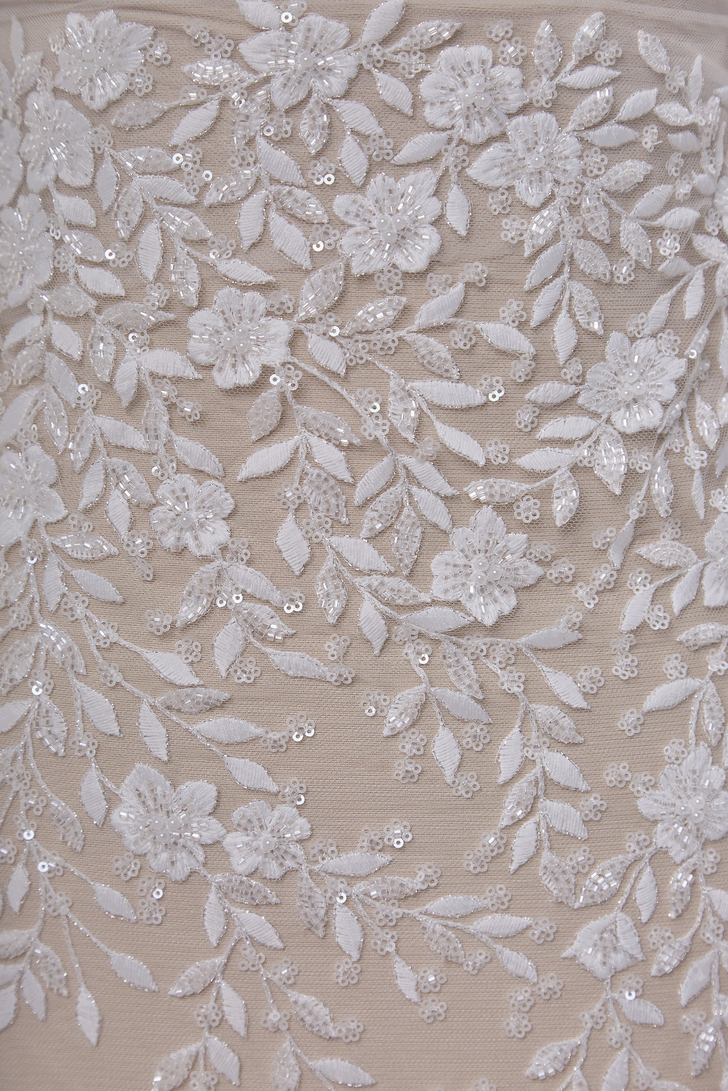 S0658 - Embroidered Tulle with Sequins and Beads