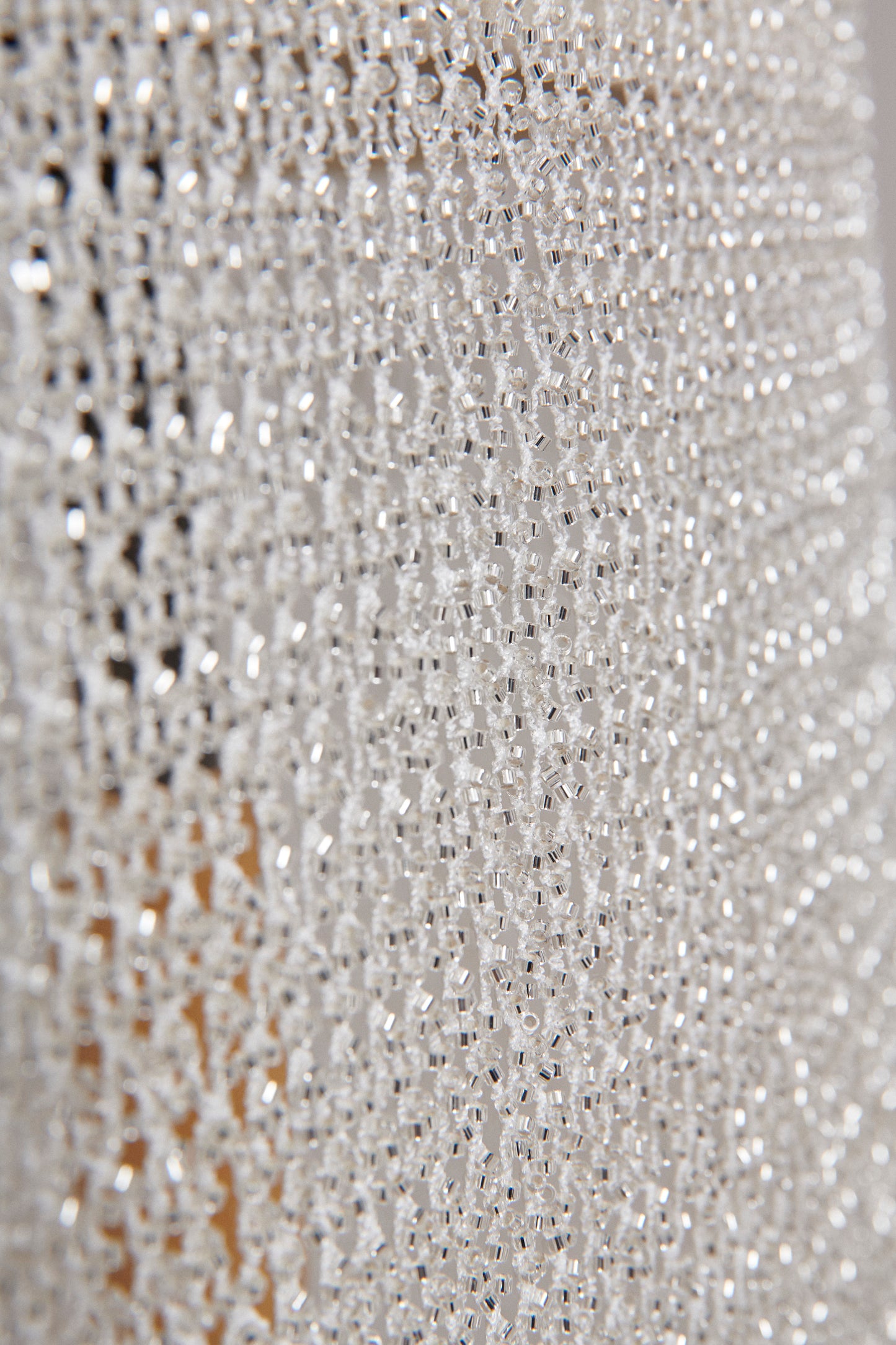 S0564 - EMBROIDERY NET WITH SILVER BEADS