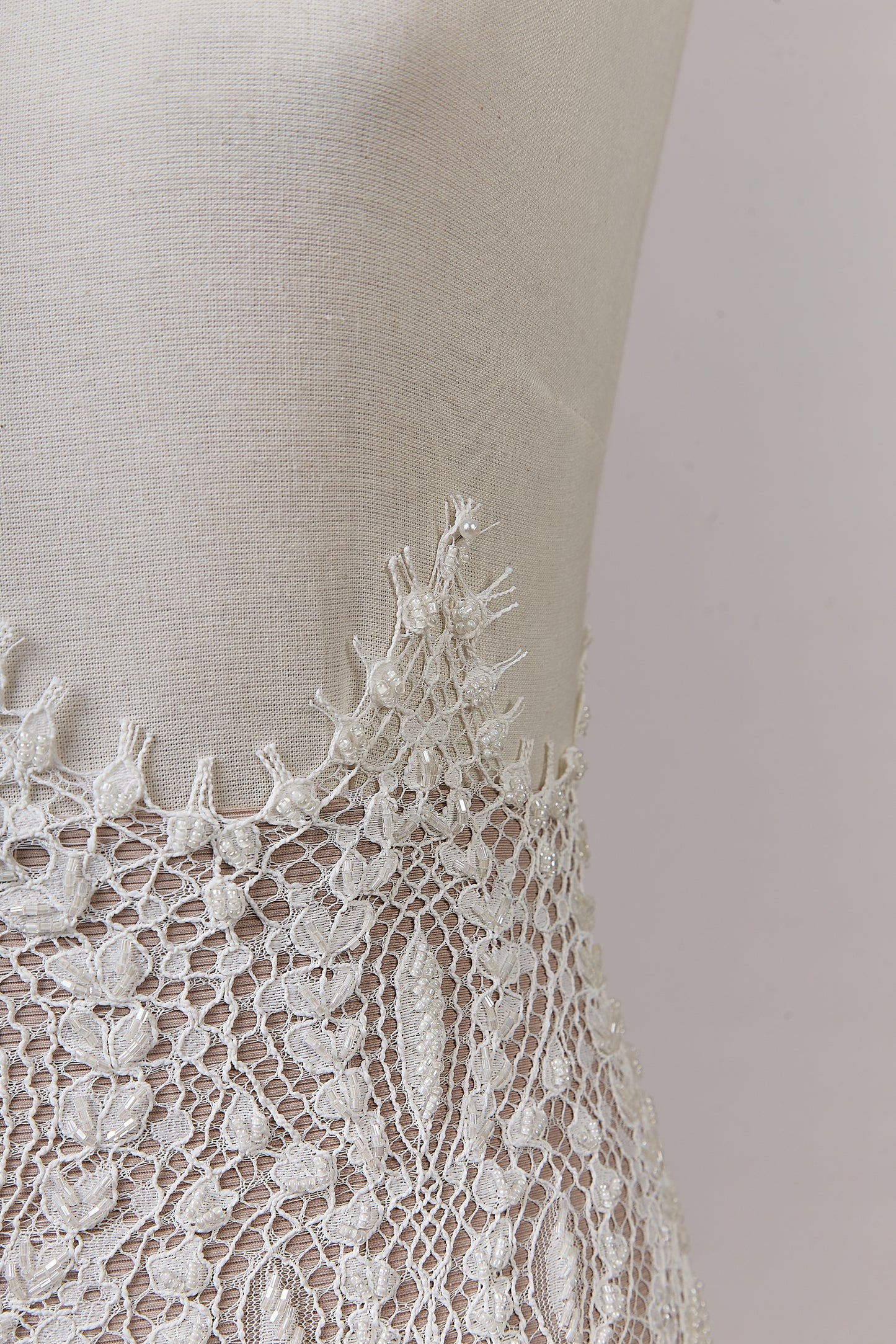 S0622 EMBROIDERED LACE WITH BEADS