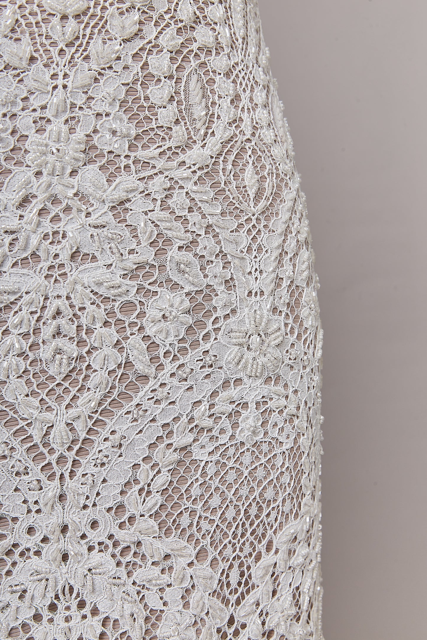 S0622 EMBROIDERED LACE WITH BEADS