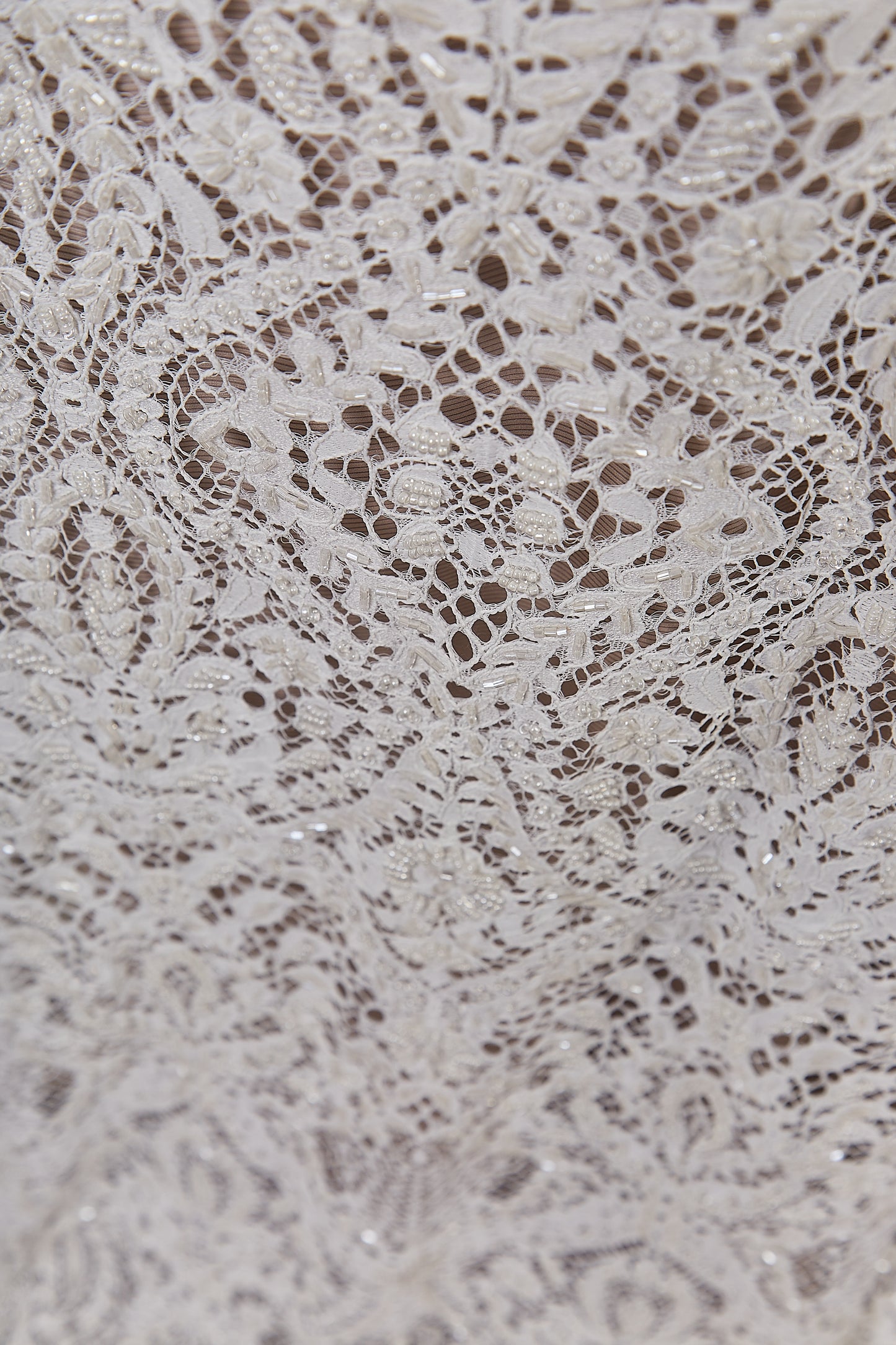 S0622 EMBROIDERED LACE WITH BEADS