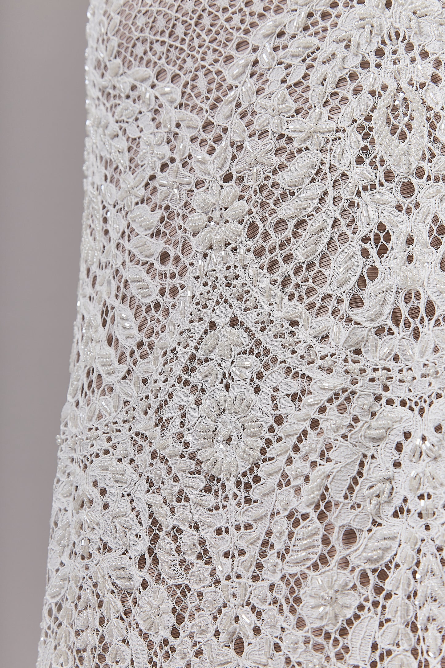 S0622 EMBROIDERED LACE WITH BEADS