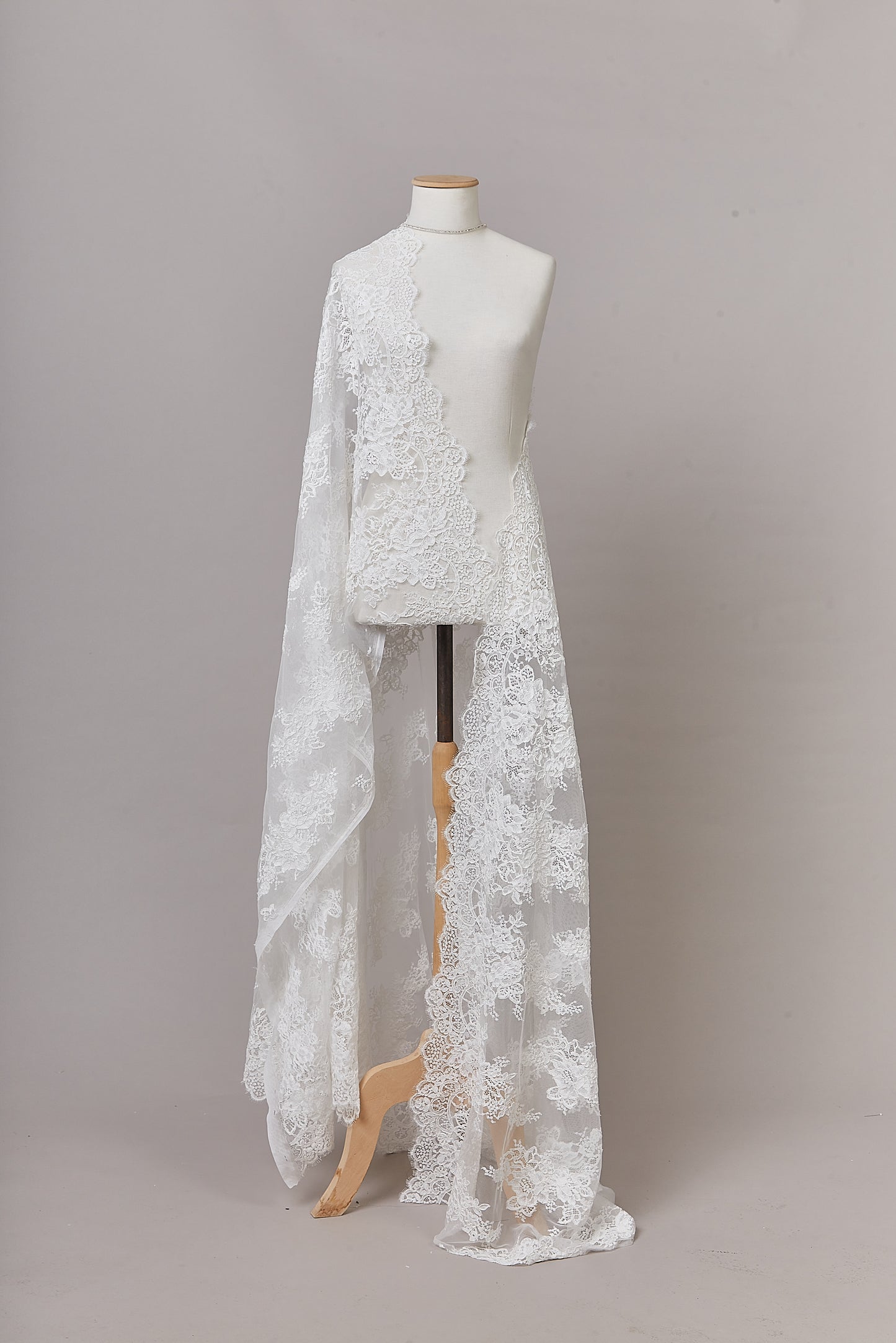 S0623 REBRODÉ EMBROIDERED LACE (Sold by cloth)