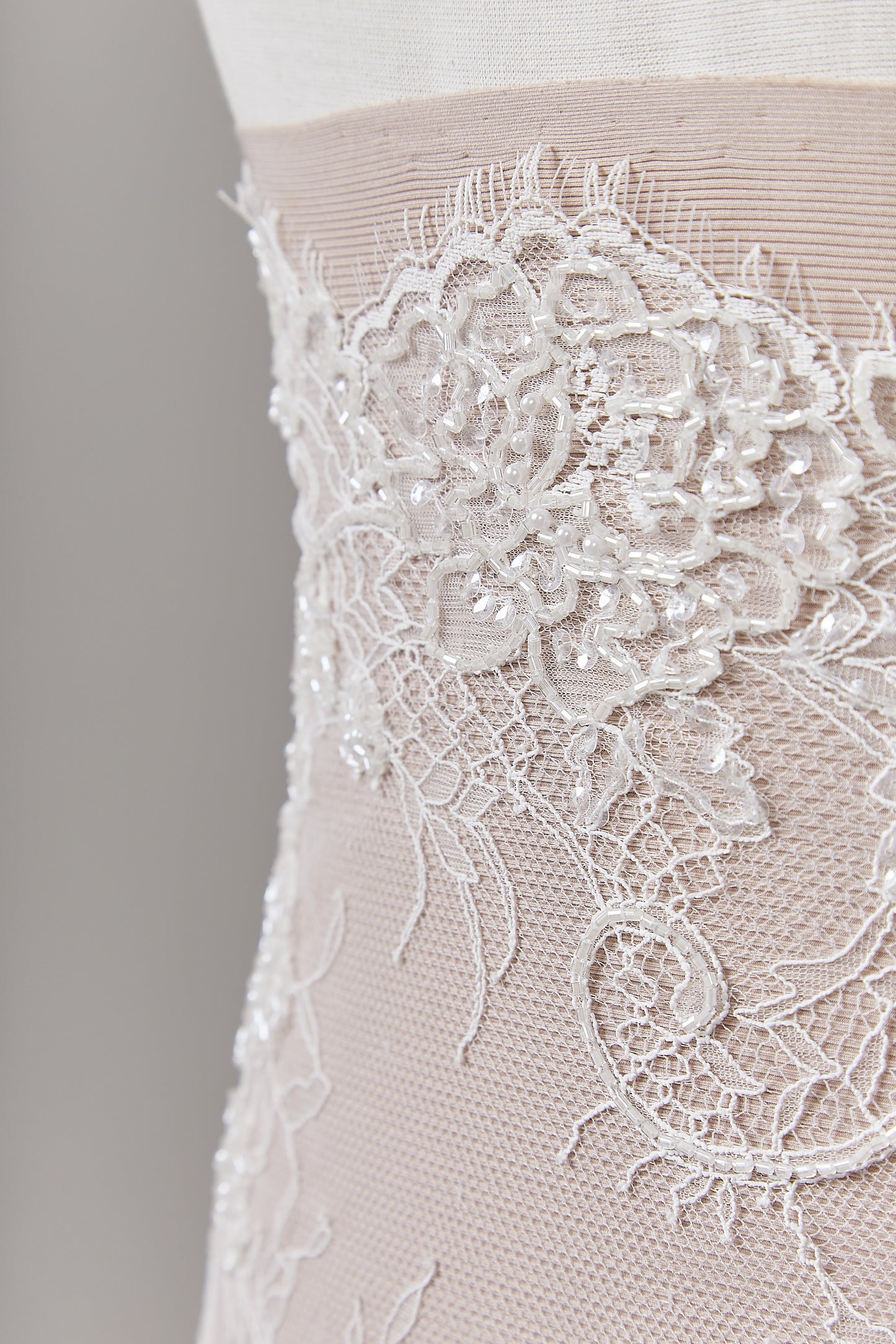 S0624 EMBROIDERED LACE WITH SEQUINS AND BEADS (Sold by cloth)