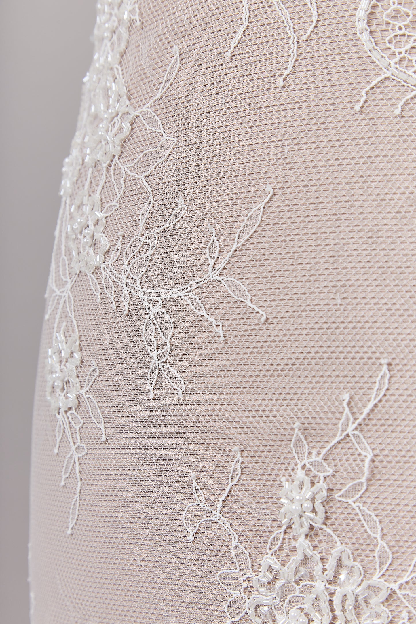 S0624 EMBROIDERED LACE WITH SEQUINS AND BEADS (Sold by cloth)