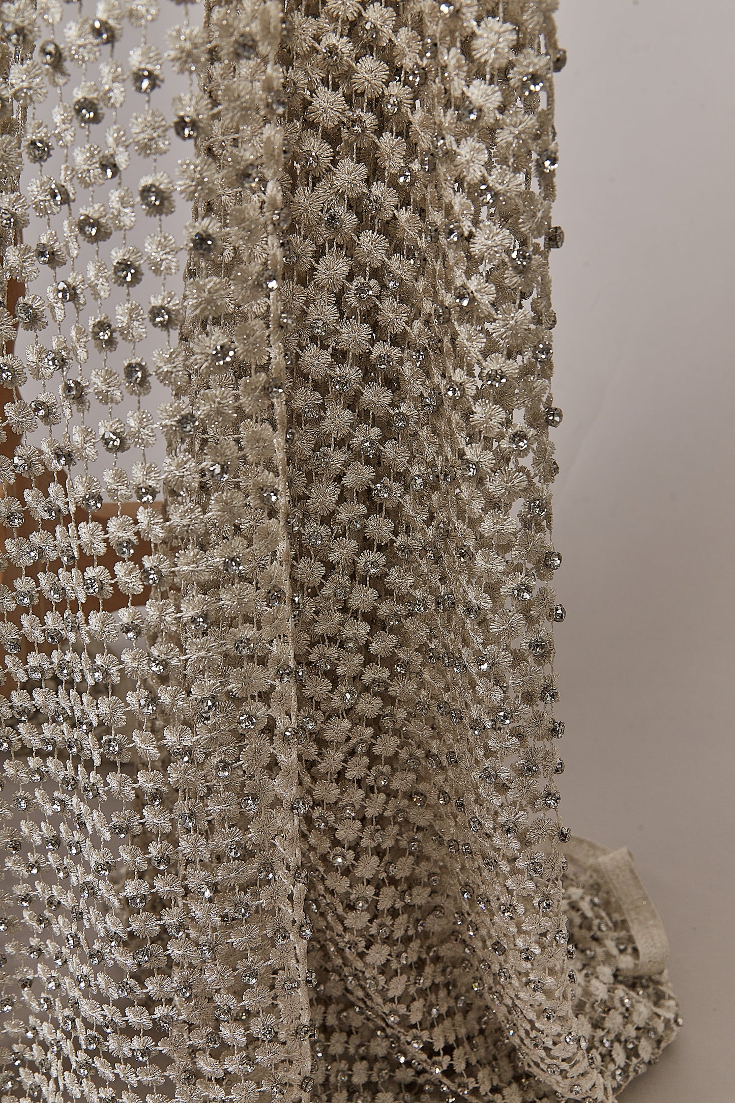 S0626 GUIPURE EMBROIDERED WITH LUREX THREAD AND STRASS