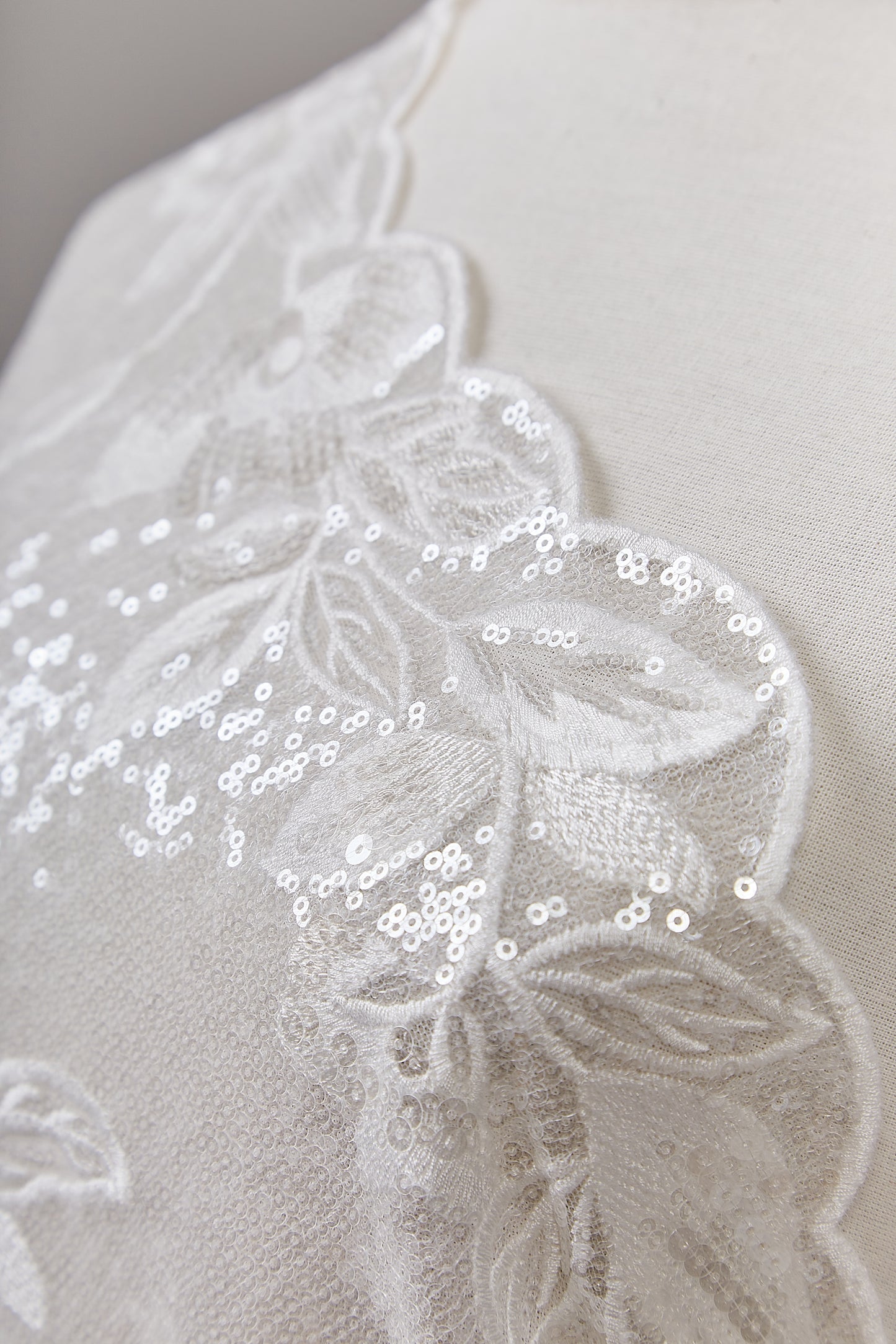 S0628 EMBROIDERED TULLE WITH SEQUINS