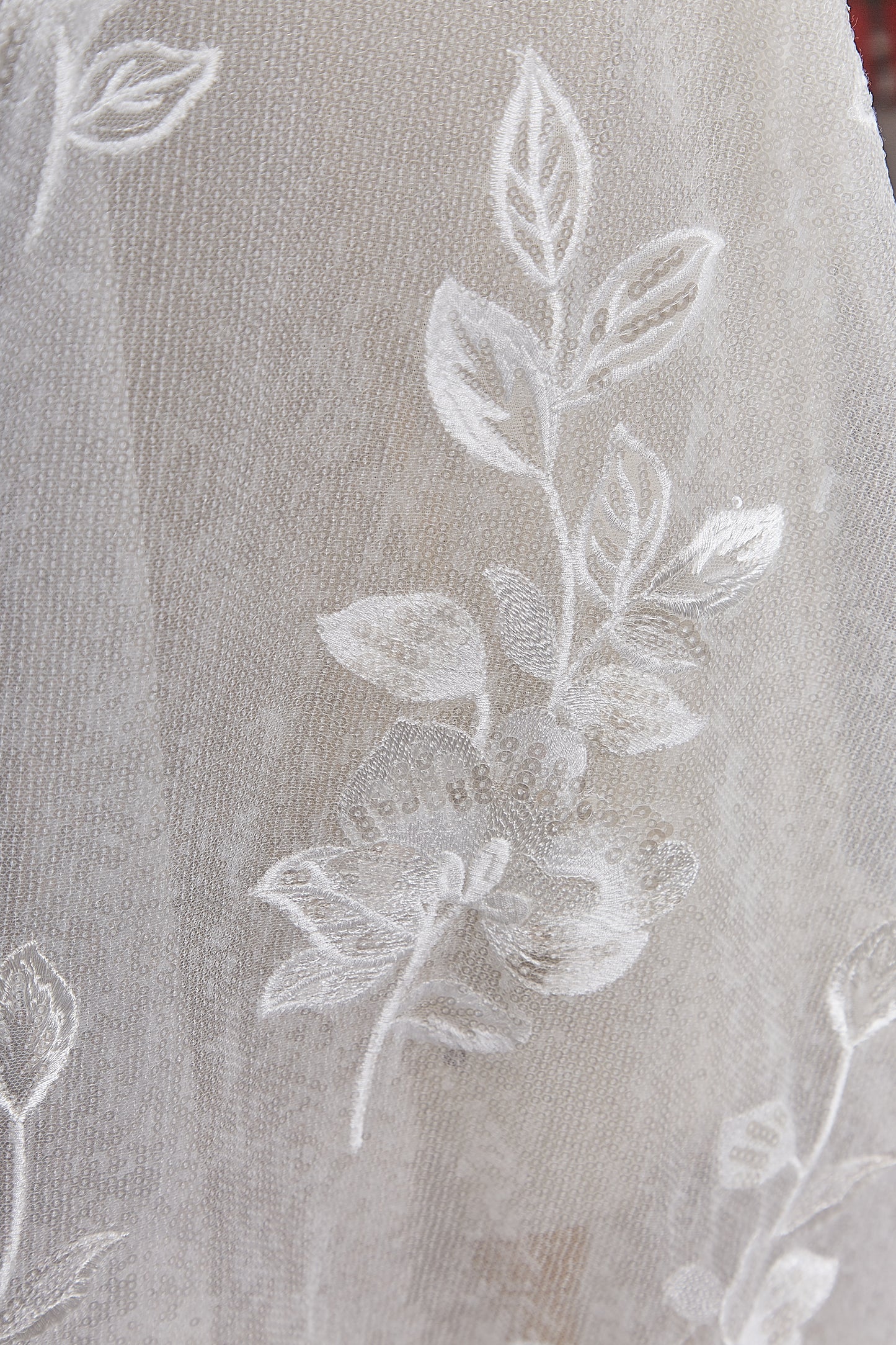 S0628 EMBROIDERED TULLE WITH SEQUINS