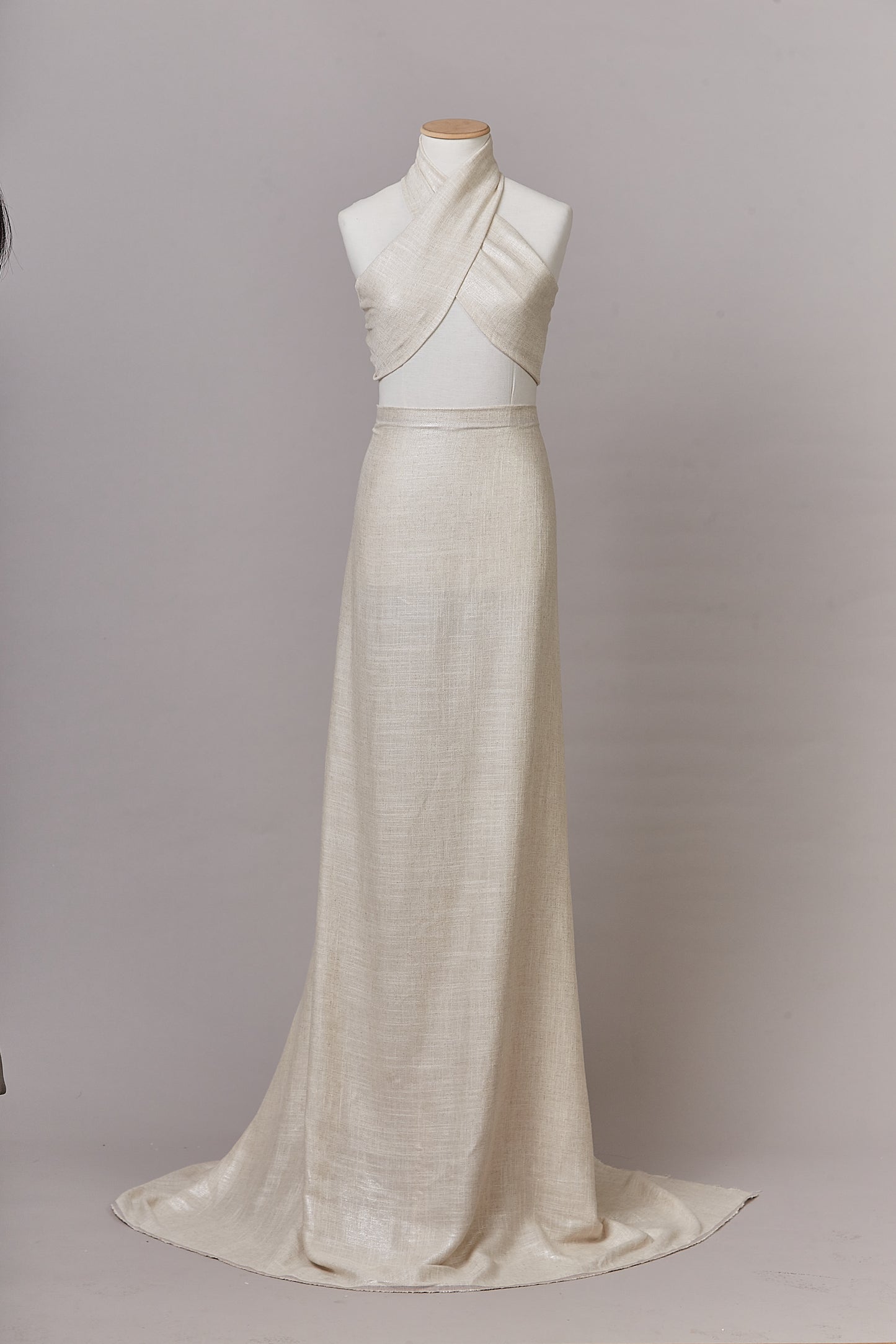 S0634 LINEN FABRIC WITH FOIL
