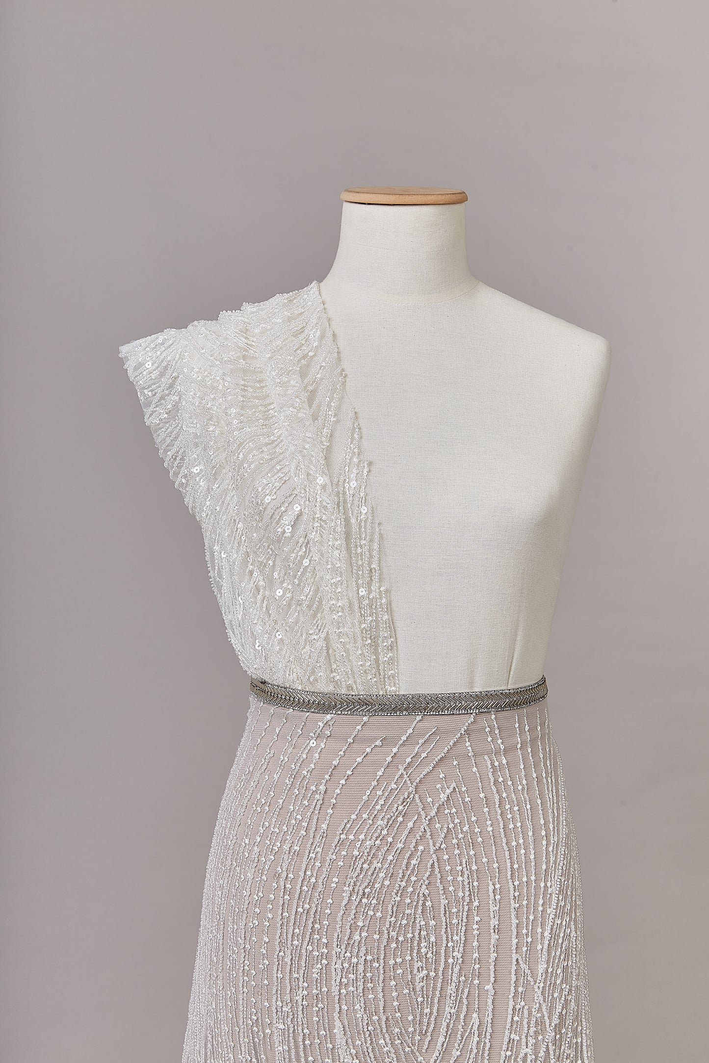 S0641 EMBROIDERED TULLE WITH SEQUINS AND BEADS