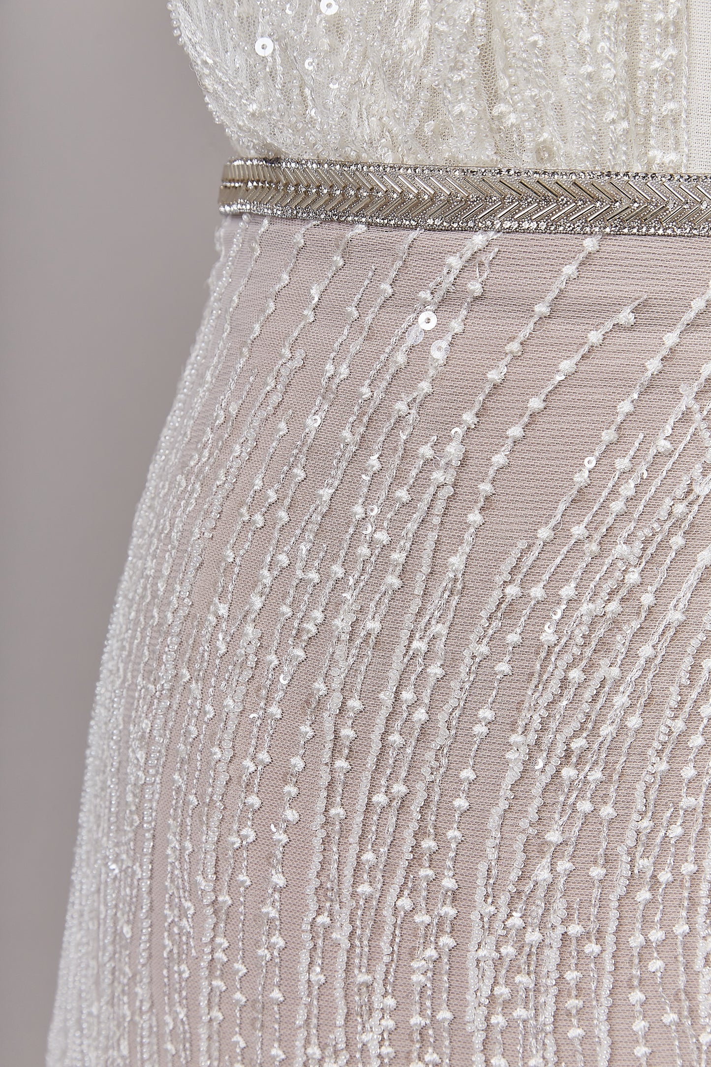 S0641 EMBROIDERED TULLE WITH SEQUINS AND BEADS