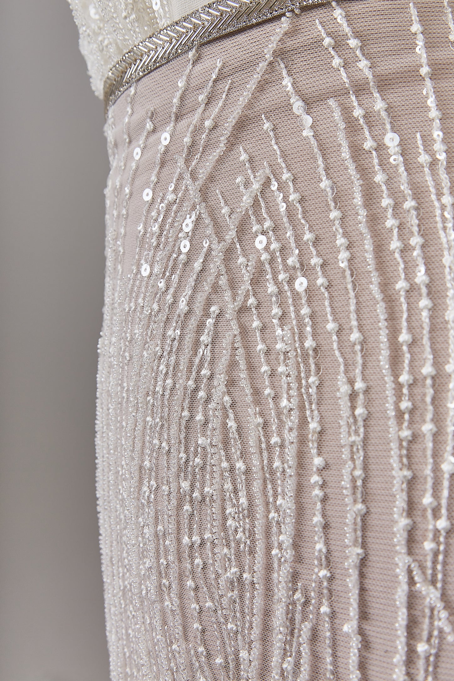 S0641 EMBROIDERED TULLE WITH SEQUINS AND BEADS