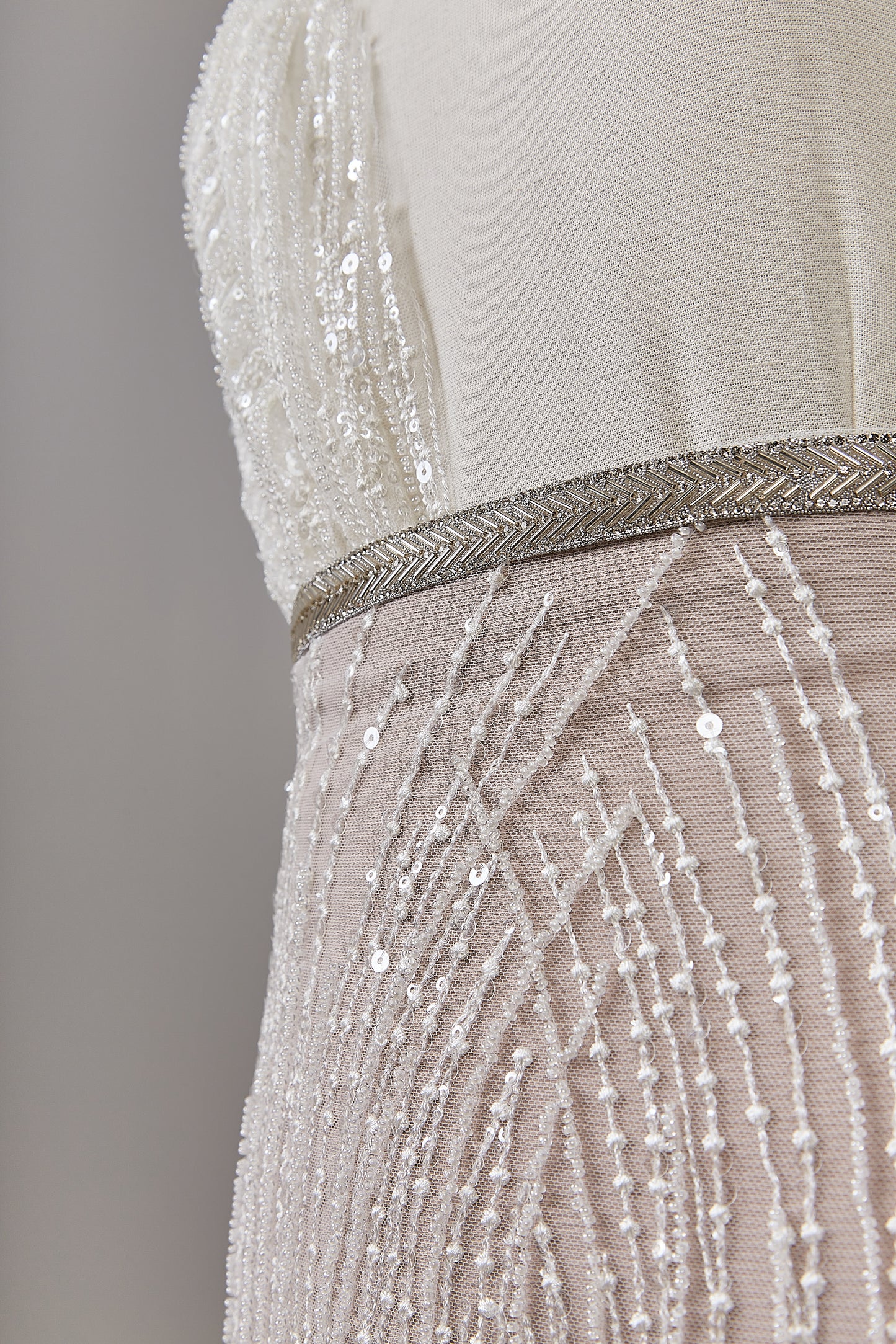 S0641 EMBROIDERED TULLE WITH SEQUINS AND BEADS