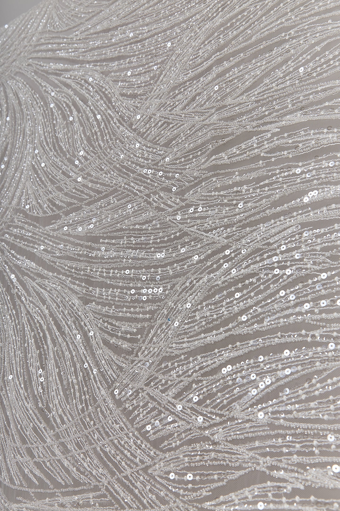S0641 EMBROIDERED TULLE WITH SEQUINS AND BEADS