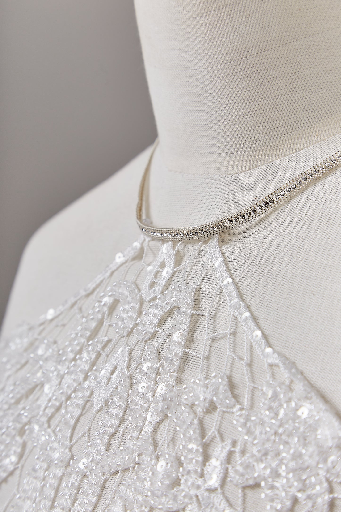 S0644 EMBROIDERED GUIPURE WITH BEADS