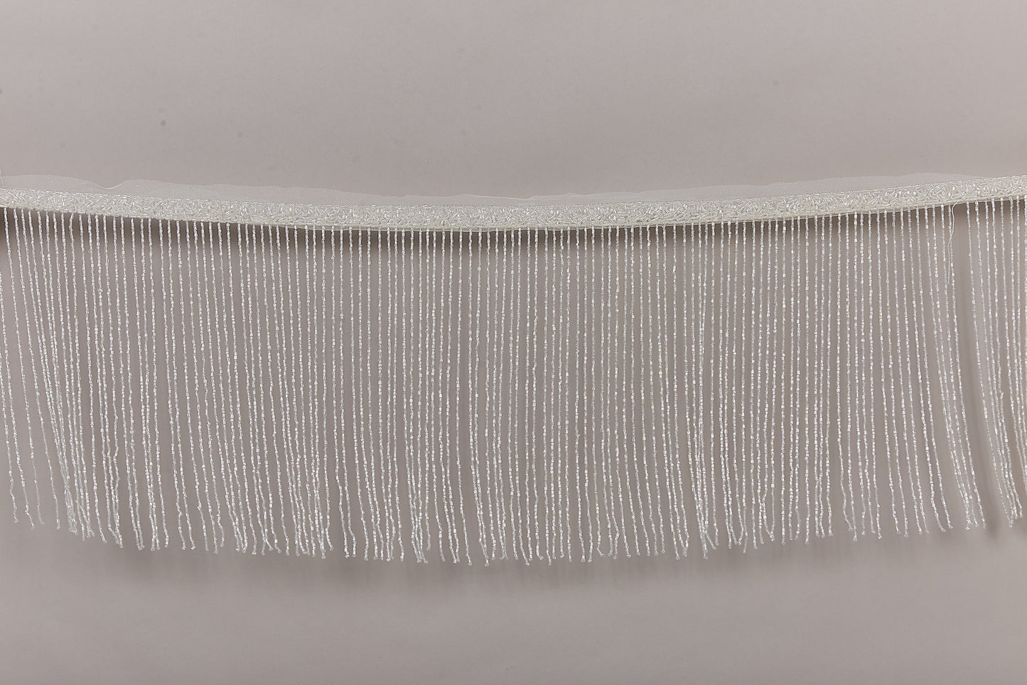 S0647 OFF WHITE BEADED FRINGE TRIM