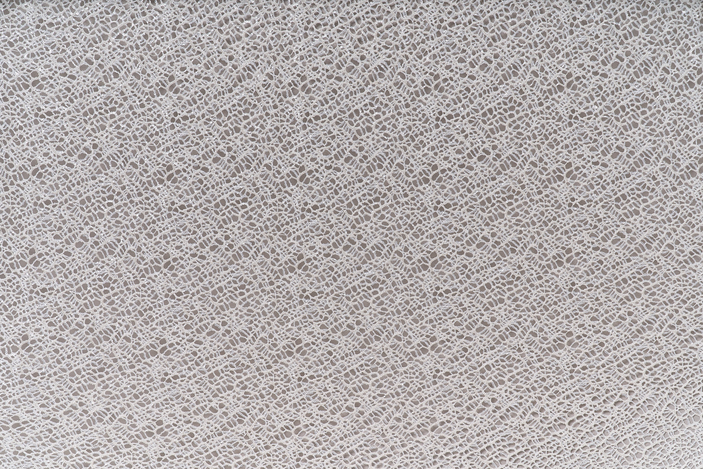 S0687 - Embroidered netting with matte off-white sequins and off-white beads