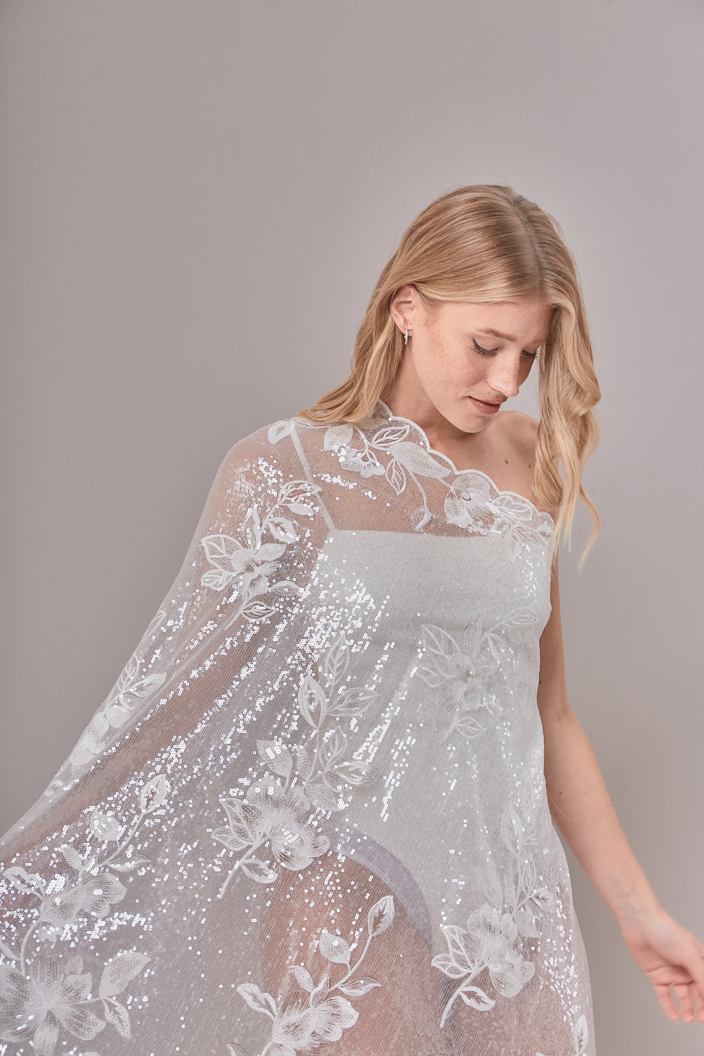 S0628 EMBROIDERED TULLE WITH SEQUINS