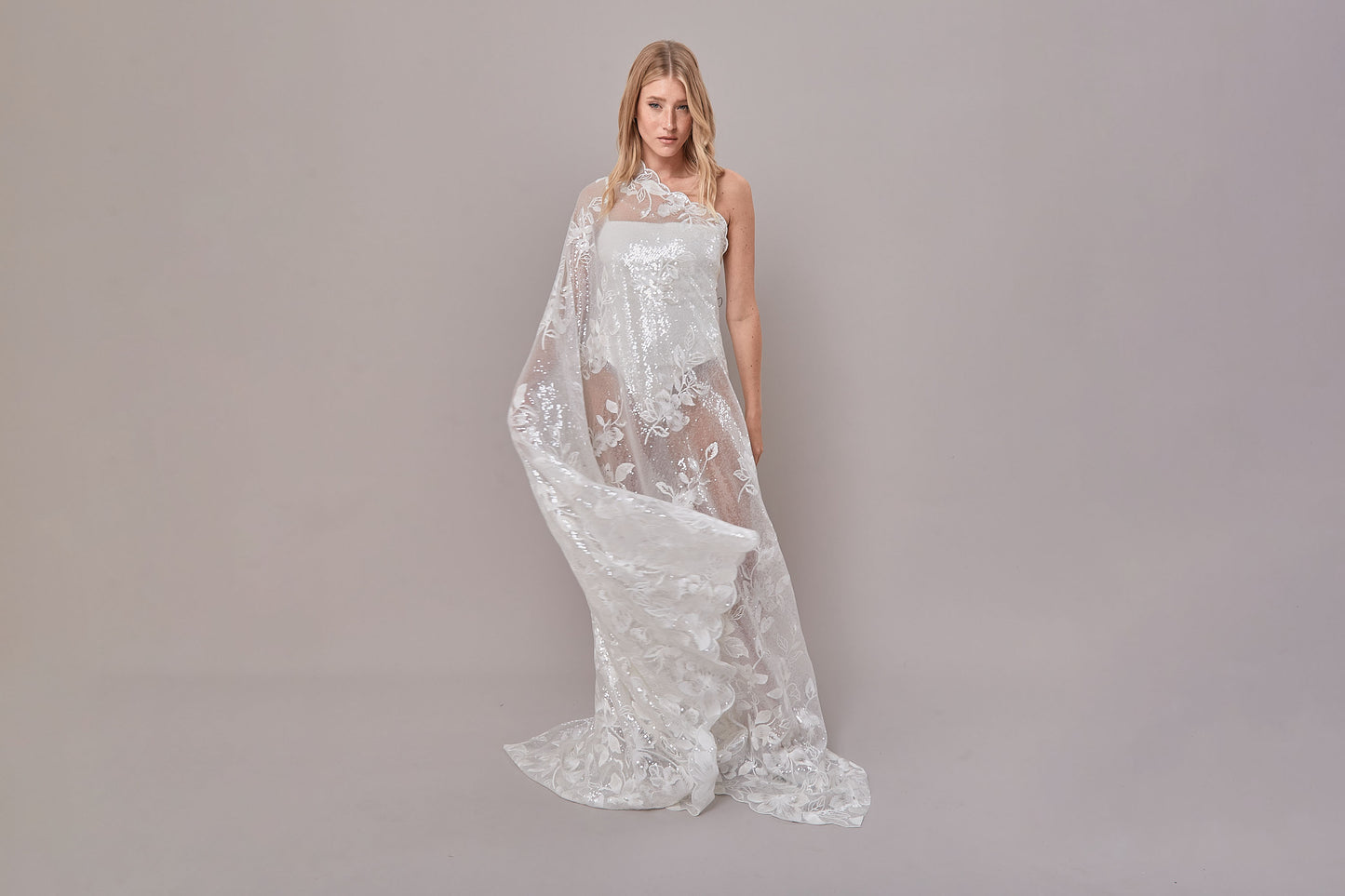 S0628 EMBROIDERED TULLE WITH SEQUINS