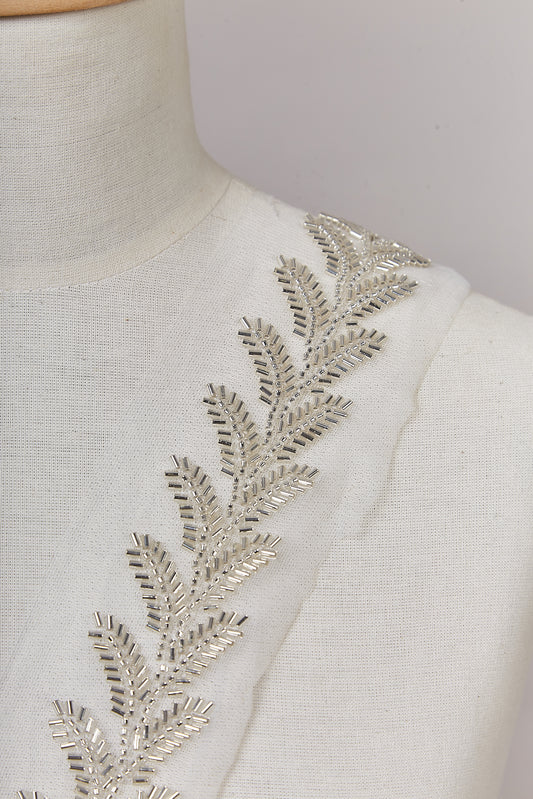 S0651 SILVER BEADED GALLOON