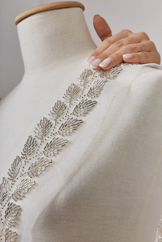 S0650 SILVER BEADED GALLOON