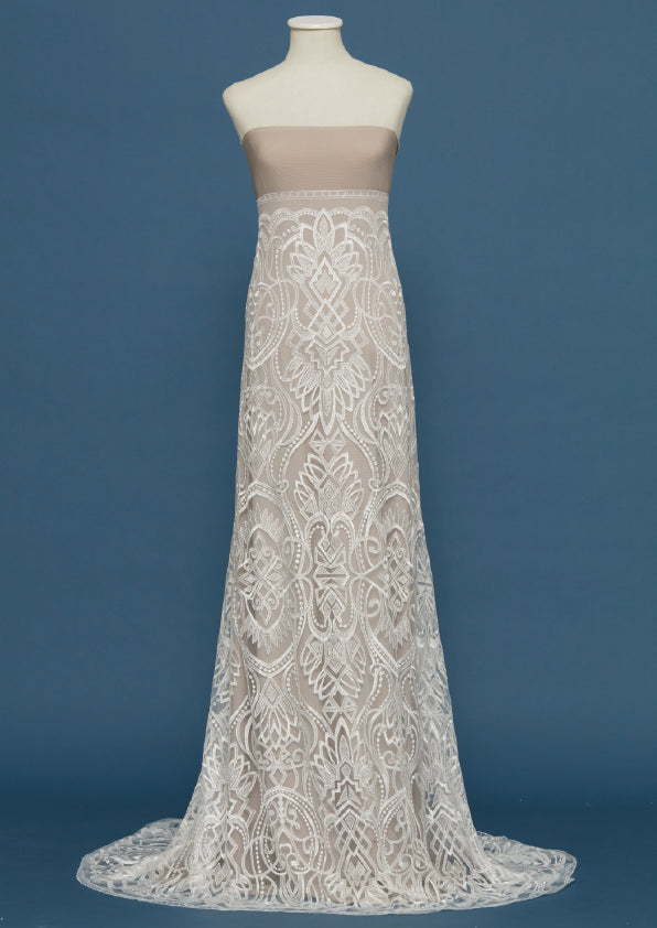 S0464 GEOMETRIC EMBROIDERED TULLE