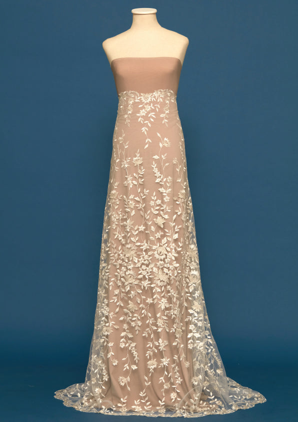 S0486 EMBROIDERED TULLE WITH LUREX YARN