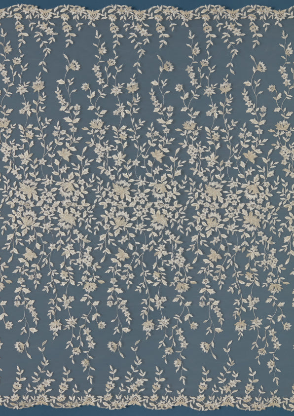 S0486 EMBROIDERED TULLE WITH LUREX YARN