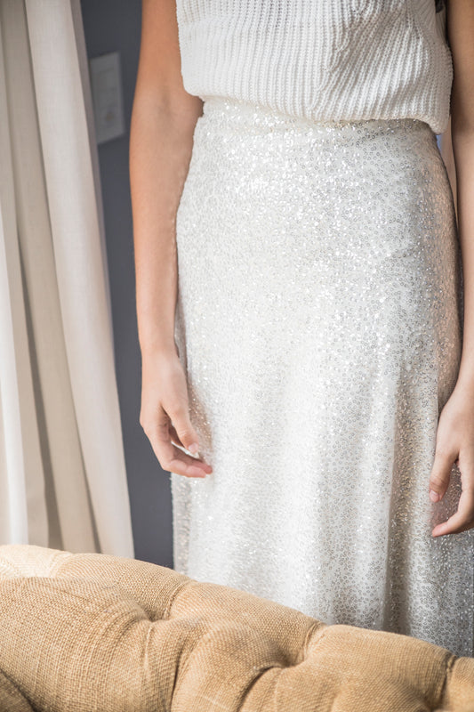 S0264 EMBROIDERED TULLE WITH PAILLETTES