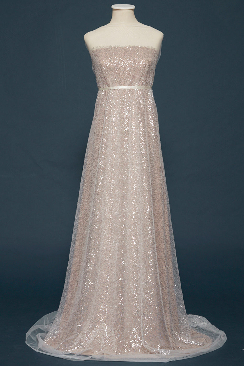 S0264 EMBROIDERED TULLE WITH PAILLETTES