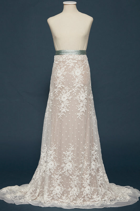 S0346 CHIFÓN DE SEDA BORDADO