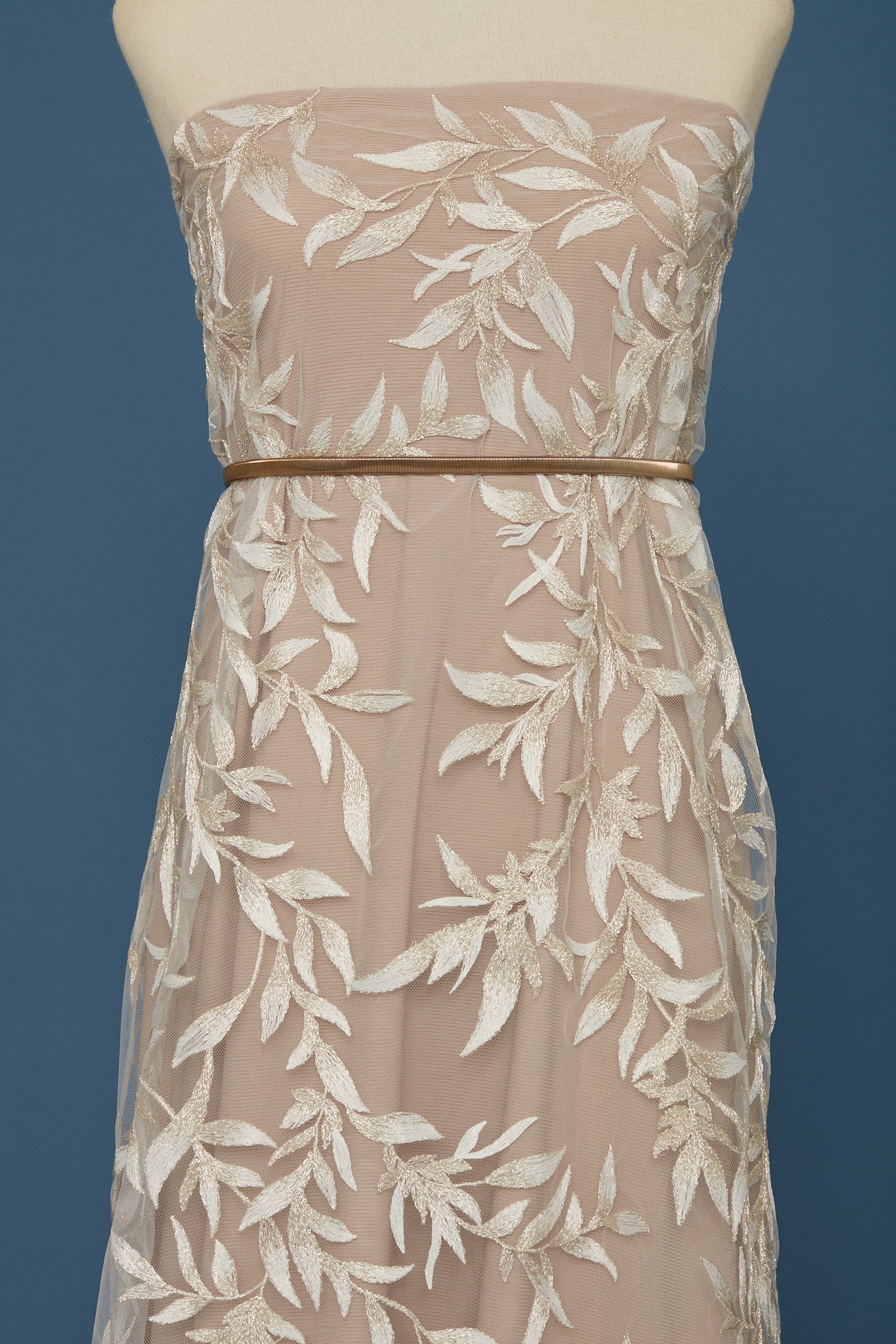 S0377 EMBROIDERY TULLE WITH GOLDEN LUREX