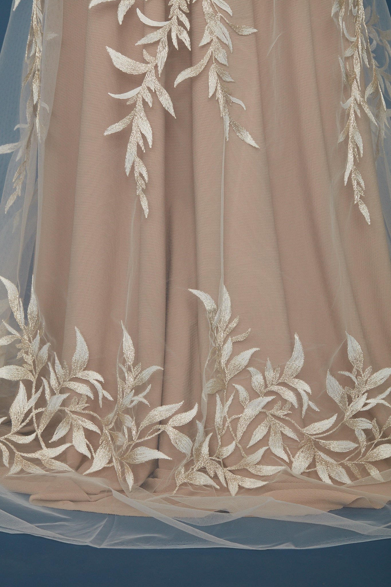 S0377 EMBROIDERY TULLE WITH GOLDEN LUREX