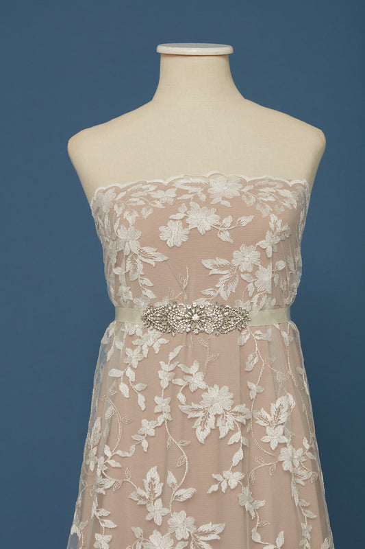 S0375 EMBROIDERY TULLE WITH GOLDEN LUREX