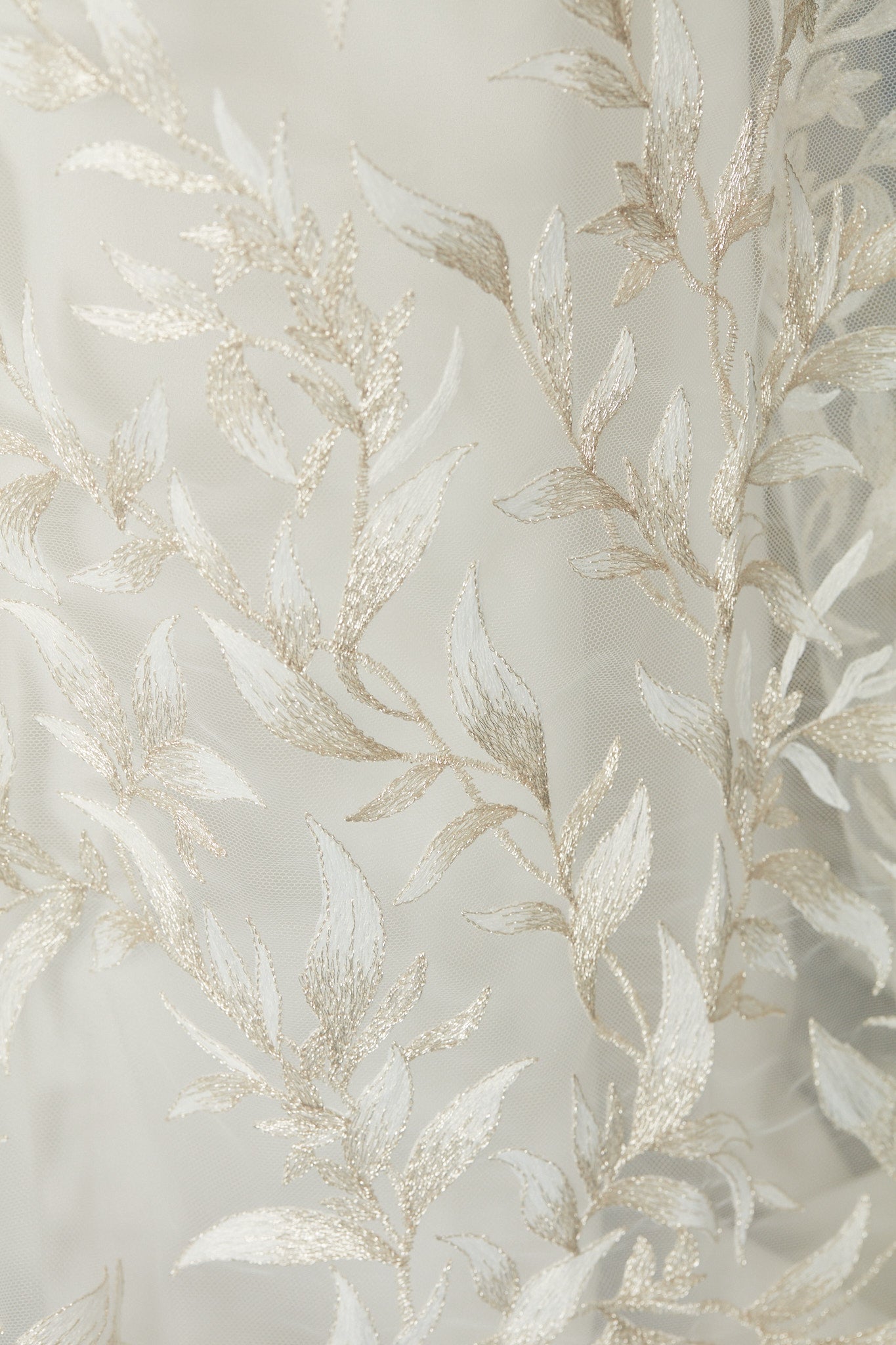 S0377 EMBROIDERY TULLE WITH GOLDEN LUREX