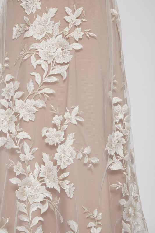 S0316 EMBROIDERY TULLE WITH GOLDEN LUREX