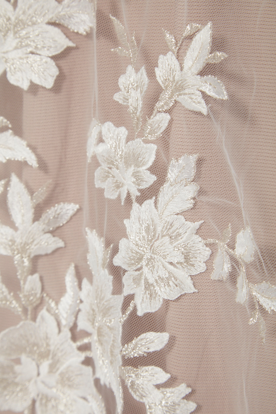 S0316 EMBROIDERY TULLE WITH GOLDEN LUREX