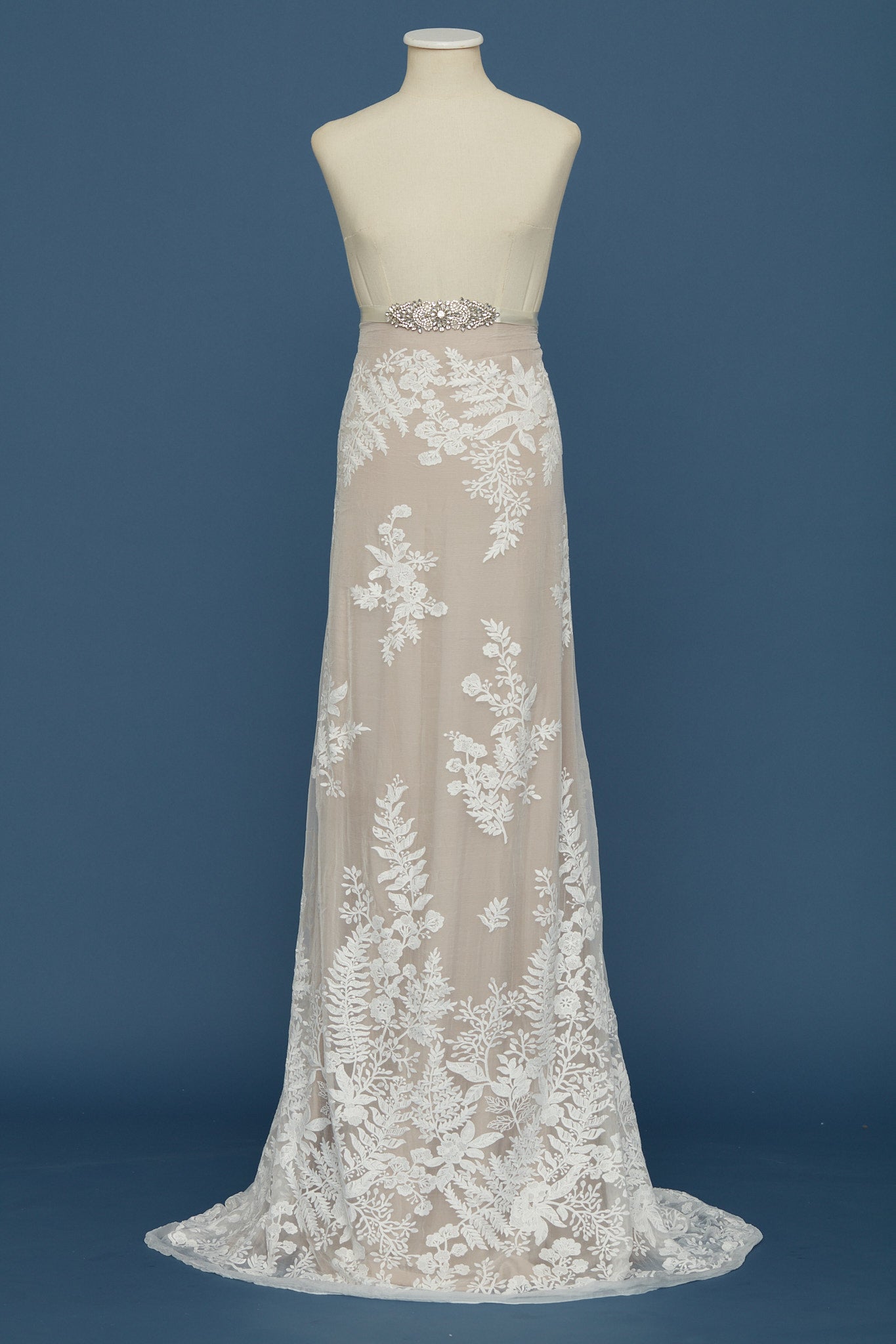S0406 EMBROIDERED SILK CHIFFON