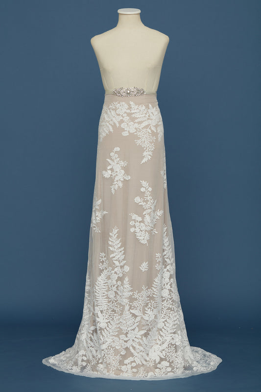 S0406 CHIFÓN DE SEDA BORDADO