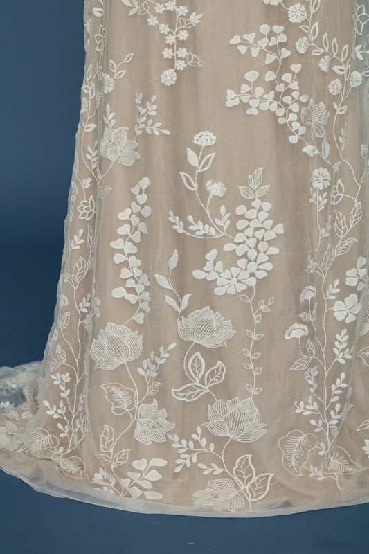 S0410 – CHIFÓN DE SEDA BORDADO