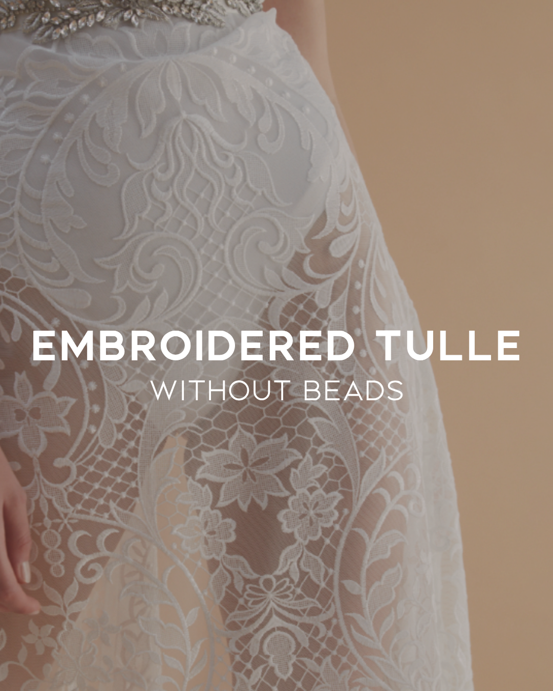 Embroidered Tulle without Beads