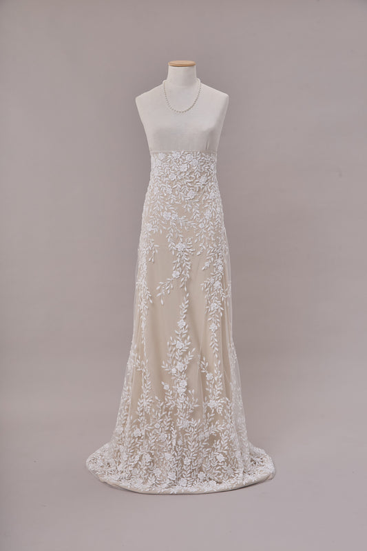 S0658 - Embroidered Tulle with Sequins and Beads