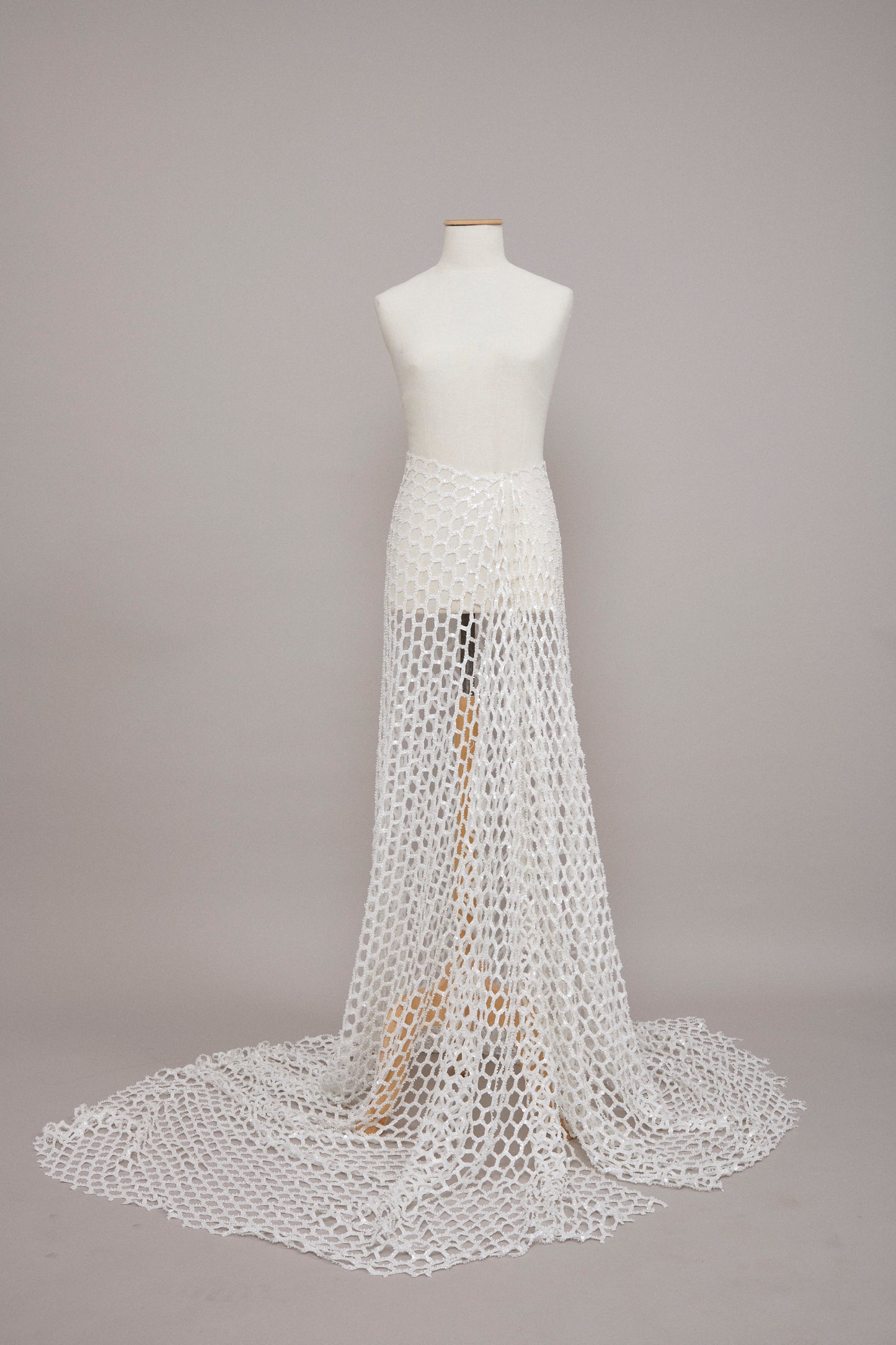 S0563 - EMBROIDERY NET WITH SEQUINS & BEADS