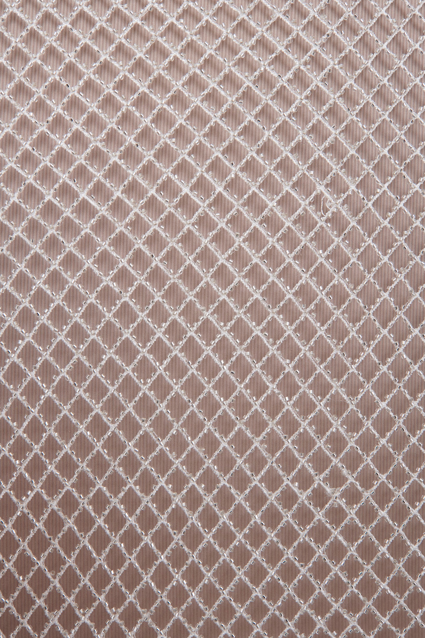 S0564 - EMBROIDERY NET WITH SILVER BEADS