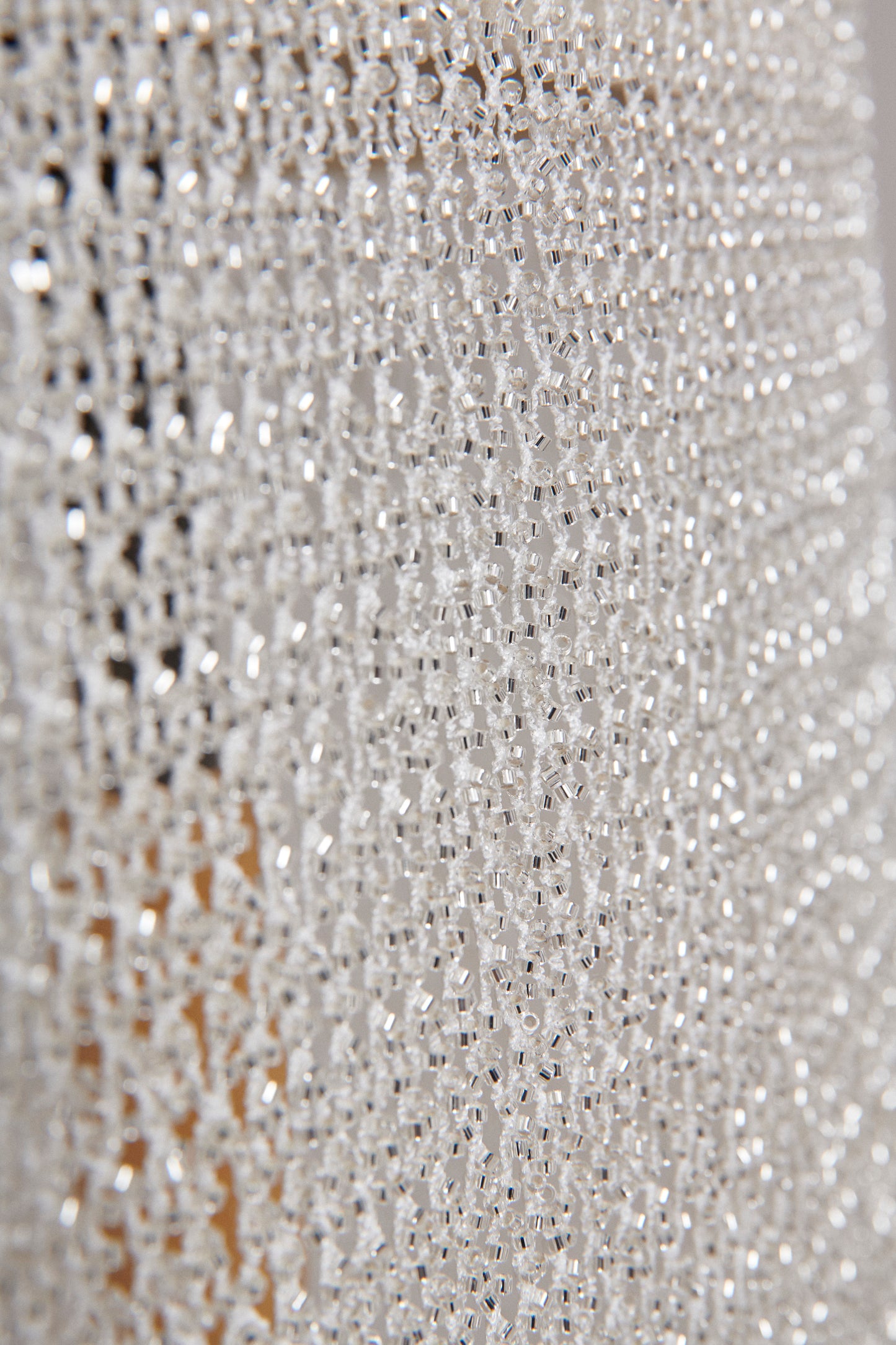 S0564 - EMBROIDERY NET WITH SILVER BEADS