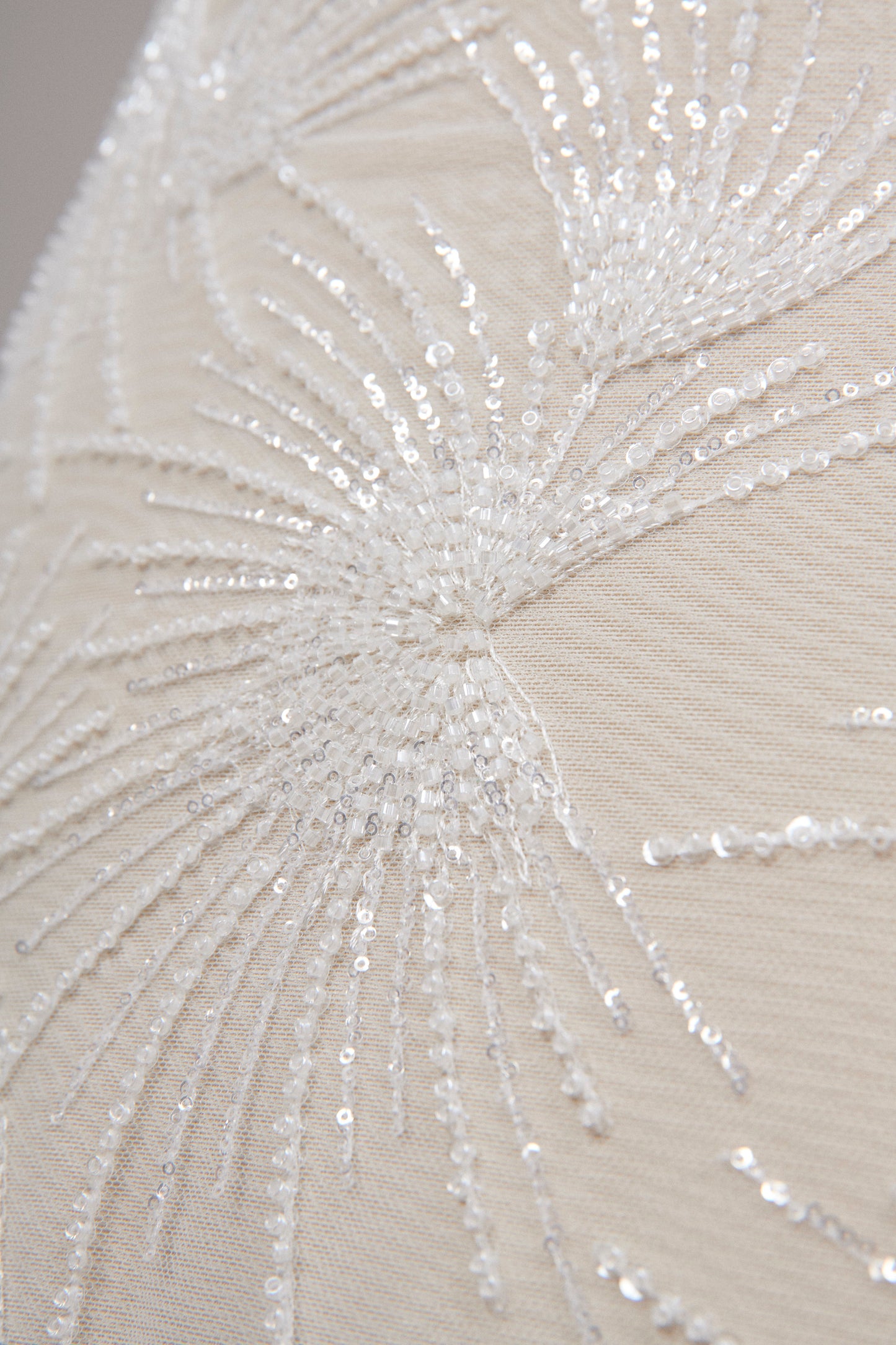 S0570 - EMBROIDERY TULLE WITH SEQUINS & BEADS