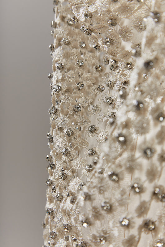 S0626 GUIPURE EMBROIDERED WITH LUREX THREAD AND STRASS
